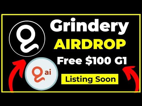 Grindery Airdrop || New Crypto Airdrop || Free 100 G1 Token || Grindery Network Staking #grinderyai