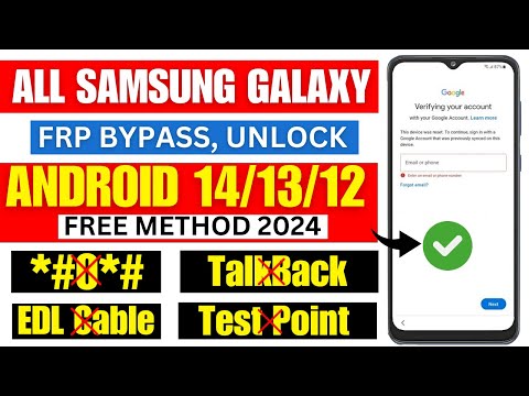 Samsung FRP Bypass Unlock New Method 2024 | (NO TalkBack) (NO *#0*#) (NO Test Point)