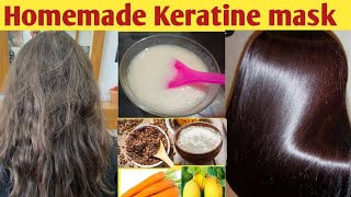 diy keratin hair mask at home |hair keratin mask for dry damage hair#fouzia, stips#hair#hairkeratin