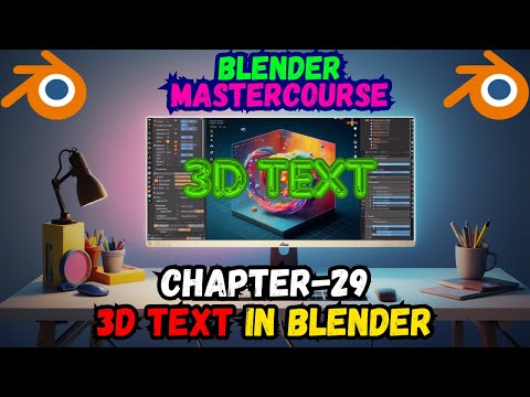 BLENDER MASTERCOURSE: Chapter-29: 3D TEXT in Blender