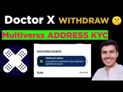 Doctor X Wallet address submission process |  how to connect MultiverseX wallet Adress in Doctorx