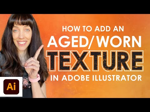 How to Add a Worn, Distressed Texture to a Design in Adobe Illustrator [Transparent Texture Mask]