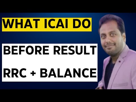 |What ICAI Do Before Result| Before ICAI Result RRC & Balance For All CA Students| Must Watch|