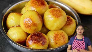 வாழைப்பழம் ரவா இருந்தா கண்டிப்பா செஞ்சு பாருங்க😋 | BANANA RAVA SWEET | EASY SNACKS