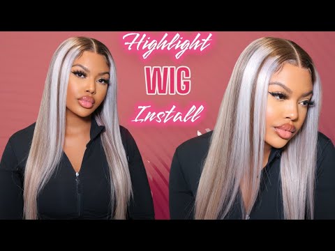 Super Sleek Highlight Wig Install 😍 Ft Arabella Hair