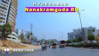 Khajaguda Nanakramguda road 4k drive Tour | Hyderabad