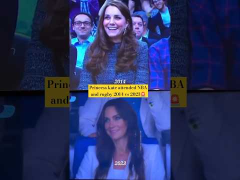 Princess kate attended rugby Final and NBA game (basketball) with william USA #shorts #katemiddleton