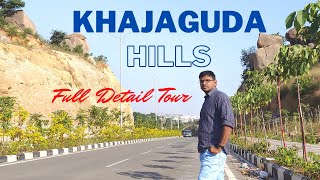 Khajaguda Hills in 4K | Khajaguda Lake | Hyderabad | Trekking | Lake & City view | Detailed Tour