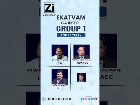 CA Inter Group 1 Video Classes by Ekatvam #cainter #group1 #ekatvam #ekatvamacademy