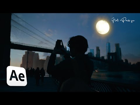 AWESOME 3D Day to Night Timelapse Effect | After Effects