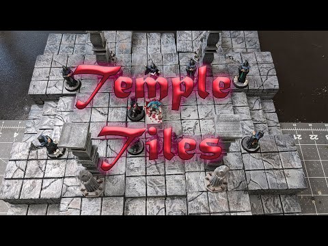 Elevated Temple Tiles for D&D