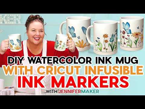 How To Make A Watercolor Ink Mug With Cricut Infusible Ink Pens And Markers