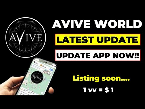 Avive Mining App Latest Update || Avive Wallet Update #aviveminingapp #aviveprofile