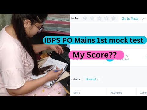 IBPS PO Mains 1st mock test score. My score?? #ibpspo2024 #ibpspo #ibpspomains #bankingexam