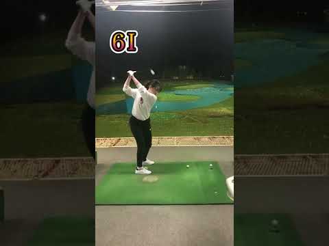 [ゴルフ練習]6番アイアンとドライバースイング⛳️#golf #golfswing #ゴルフ女子 #ゴルフ #ゴルフスイング #shorts