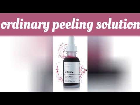 the ordinary peeling solution ! aha bha ! flawless skin