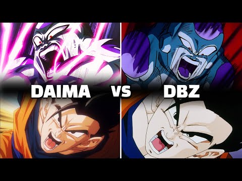 Re-Animated Flashbacks  - DB Diama Vs DBZ Side By Side Comparison