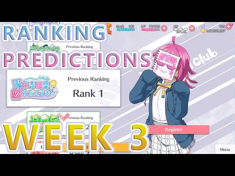 Love Live! All Stars: School Idol Channels Ranking Predictions [Week 3]