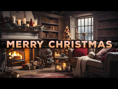 Christmas Jazz Music with a Fireplace 🎅 Happy Christmas Songs 2024 🎅 Christmas Jazz Music 2024