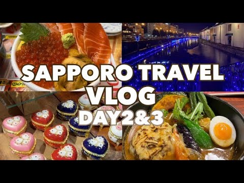 【VLOG】札幌旅行2泊3日❷ / 費用・スケジュールまで徹底解説！/ 海鮮丼 / カフェ / スープカレー / ラーメン / 小樽観光 / 小樽グルメ / 札幌観光 / 札幌グルメ