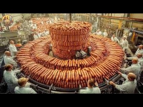 How Millions of Sausages Are Made in a Factory | Sausages Factory Process