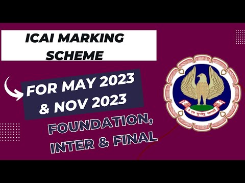 |ICAI Marking Scheme For May 23 & Nov 23 Students| Answer Pattern Marking Scheme|