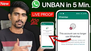 This account can no longer use whatsapp problem | whatsapp banned how to unbanned 2024 New Tricks