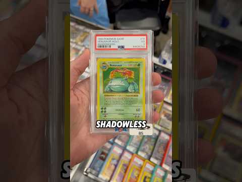 Vendor Selling Shadowless Venusaur Pokemon Card