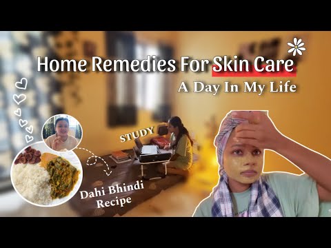 HOME REMEDIES FOR SKIN CARE | Dahi Bhindi Recipe | #vlog | Mansi Gupta | MG433