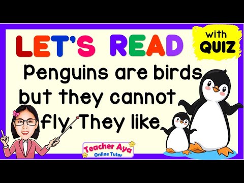 READING LESSON with QUIZ for GRADE1, 2, 3 | PRACTICE READING | READING TUTORIAL | TEACHER AYA