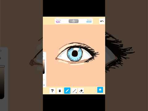 Drawing realistic eyes in Roblox #roblox #drawing #howtodraw