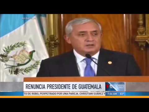 Guatemala: Presidente renuncia y se entregará