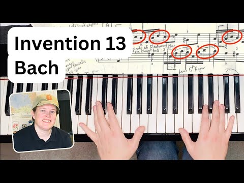 A Piano Lesson on Bach's Invention 13 in A-minor