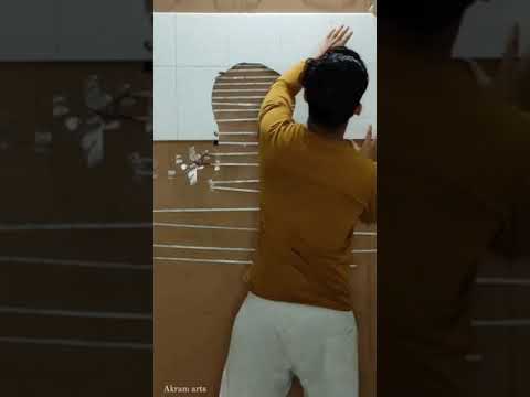 Thermocol painting of Ali fazal @Akramarts #shorts