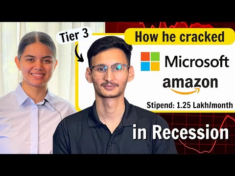 Tier 3 to Microsoft & Amazon | How did this student crack these Internships ?