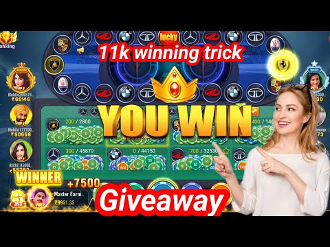 Car roulette trick today/ 5k से 11k winning/ car roulette game trick 2024/ car roulette 2 logo trick