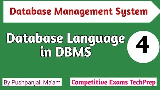 Lec - 1.4 Database Language in DBMS || DDL, DML, DCL, TCL || Database Management System in Hindi