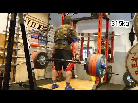 ヘックスバーデッドリフト315kg！