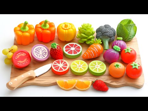 Satisfying Video | Cutting Plastic Fruits and Vegetables ASMR | Relaxing Video ASMR