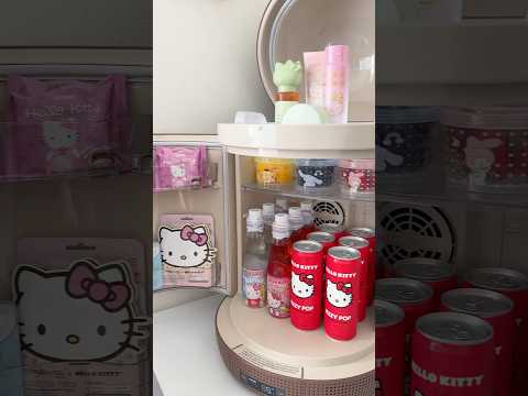 Restocking my Kawaii Mini Fridge with all Sanrio items 💖