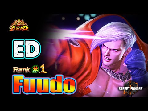 SF6🔥 Fuudo (#1ED Rank) Powerful & Sensible Gameplay Combos !🔥Best Ranked Match🔥SF6 DLC Replays🔥