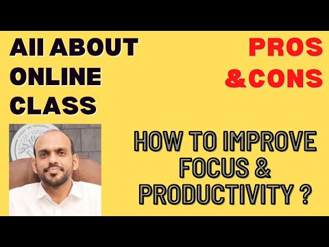 ONLINE CLASSES | Availability, productivity & Efficiency for Professional students | Pros & Cons