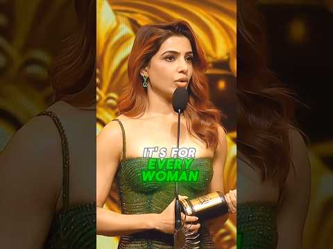 Samantha⚡ Winning Speech In Front of Naga Chaitanya | Samantha Ruth Prabhu Speech