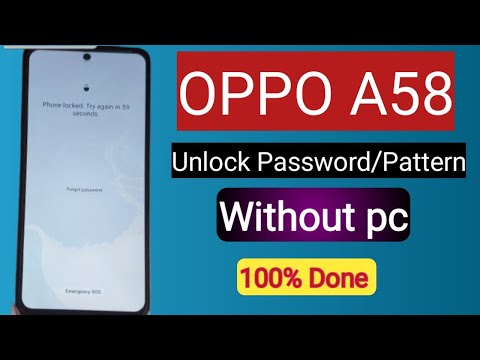 Hard Reset Oppo A58 Forgot Pattern screen lock|oppo A58 unlock  Password