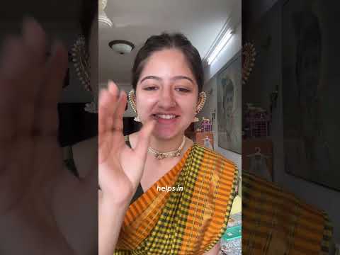 I tried wearing a NAUVARI saree 🤭💖 PART 1 | DAY 5 of 10 Days of Saree for 10 Days of Bappa| Jhanvi