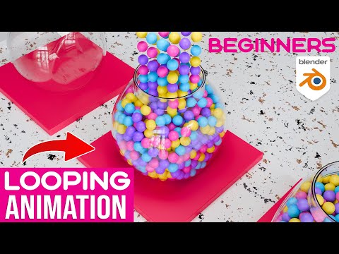 Blender beginner tutorial 🤩- Candy factory loop 🍬