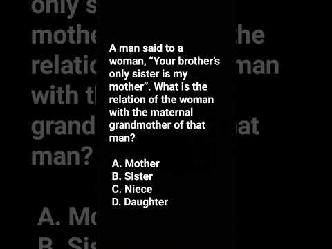 blood relation reasoning questions