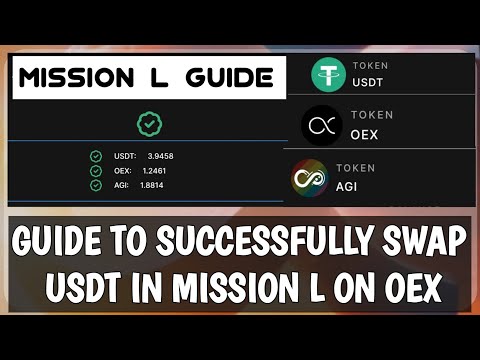 Guide on how to successfully swap USDT to OEX and AGI tokens on the OEX Testnet app