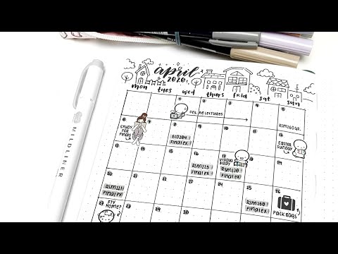 April Bullet Journal Setup | Stay at Home Theme! Archer & Olive