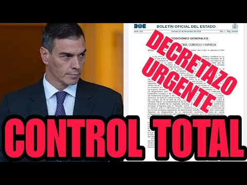 ¡TERRIBLE! SÁNCHEZ DICTA un DECRETAZO para OBLIGARNOS a DARLE toda nuestra INFORMACIÓN.